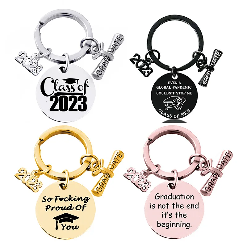 Stainless Steel Graduate Keychain Class of Senior Class of 2023 My Story is just beginning Graduation Gift Graduate Key Chain