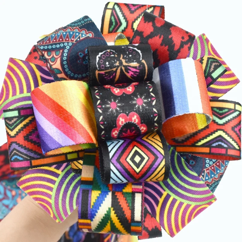 Deepeel RD033 3.8/5cm DIY Garment Sewing Accessories Bag Strap  Lace Jacquard Webbing Polypropylene Print Ethnic Ribbon