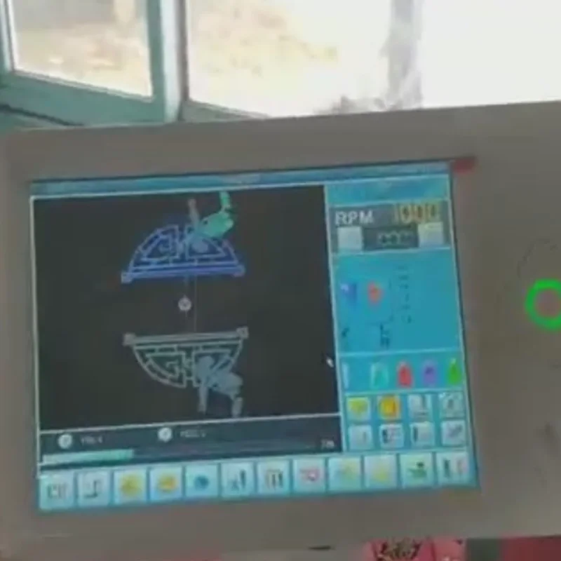 Custom Automatic Thread Trimming High Speed Computerized 15 Head Embroidery Machine