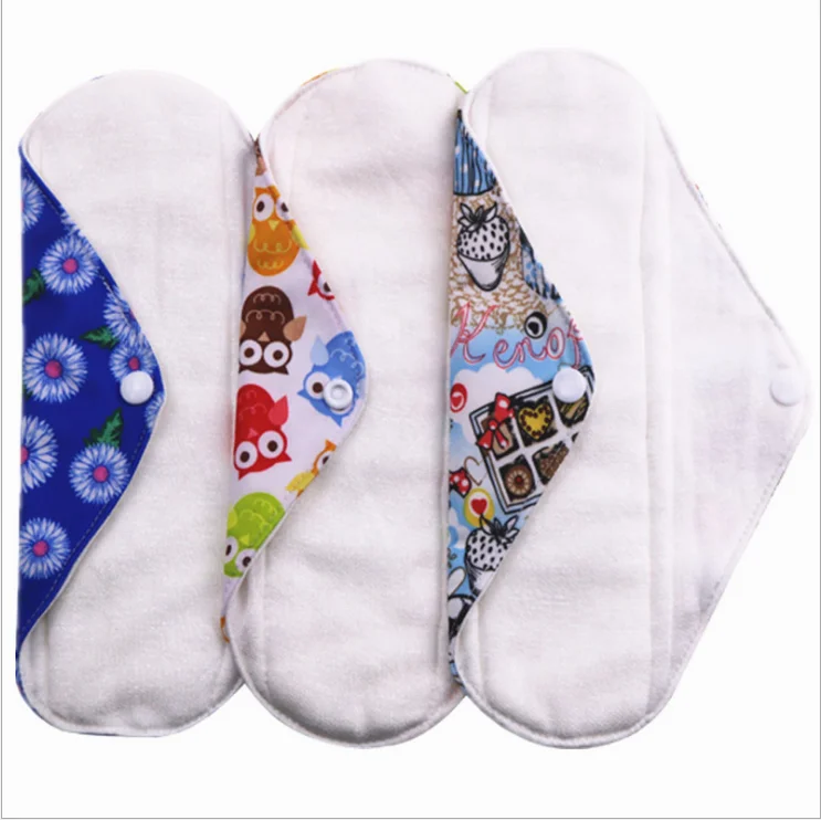 The Best Reusable Girls Organic Sanitary Pad Soft  Breathable Cloth Menstrual Pads