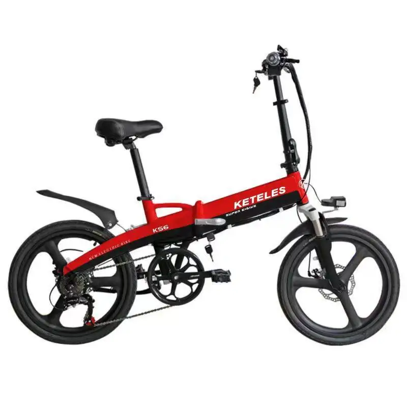 keteles one-wheel folding electric bicycle 48V350W20 inch electric bicycle