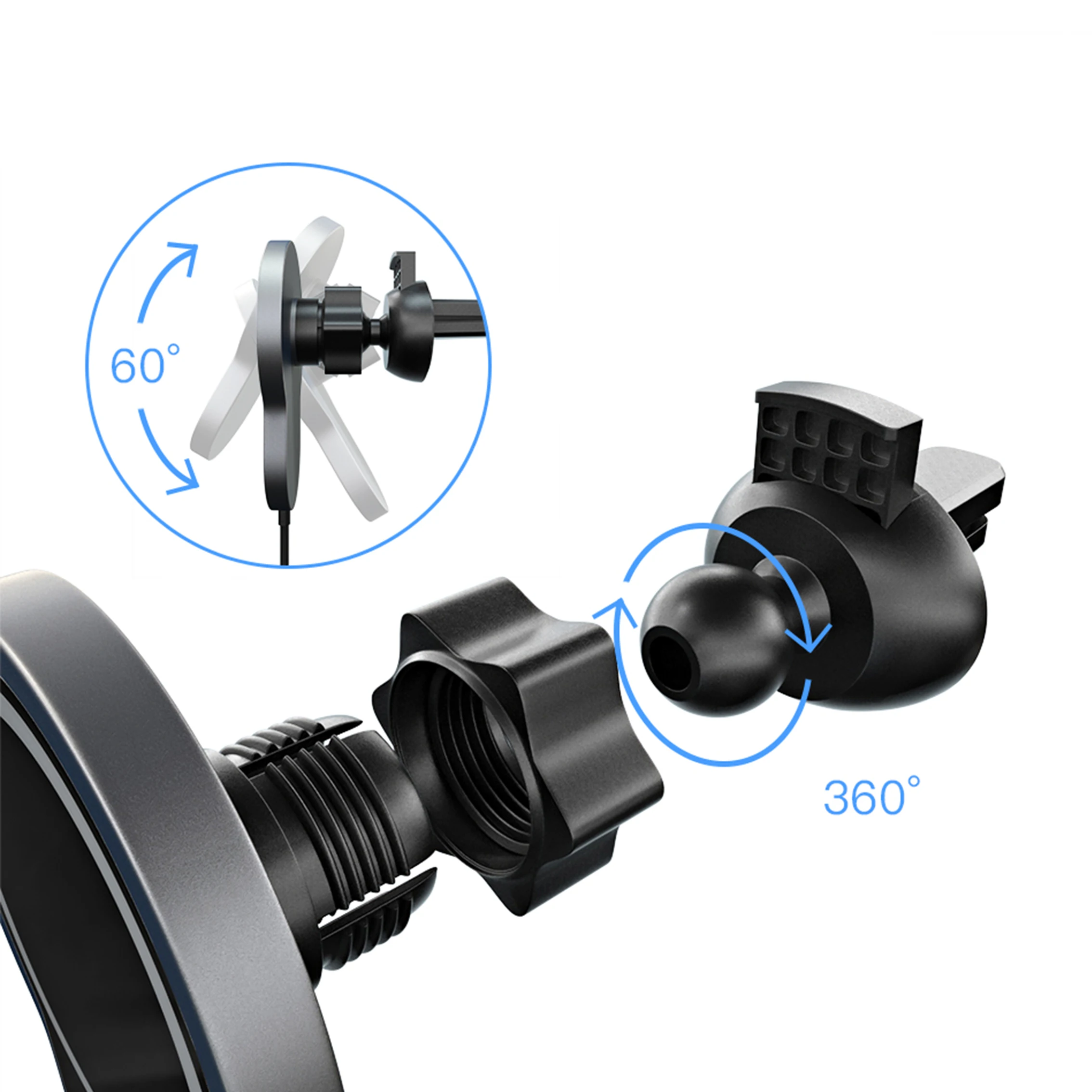 Shenzhen wireless charging X6 magnetic car handphone fast charger wireless charging for  iphone 12 13