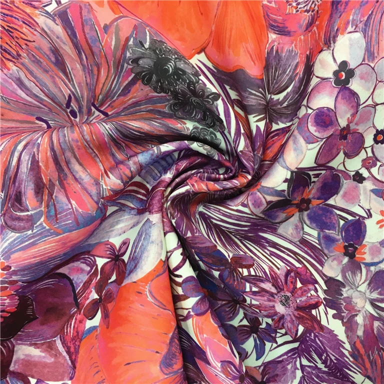 
Factory custom more beautiful top one digital print swimwear fabric 