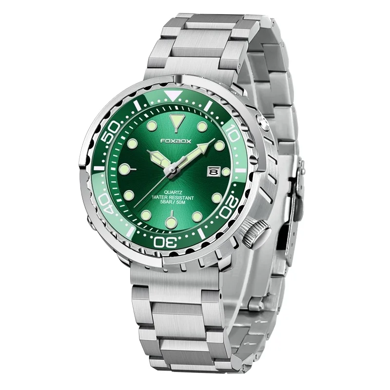 Мужские водонепроницаемые кварцевые часы с 2023 LIGE из нержавеющей стали