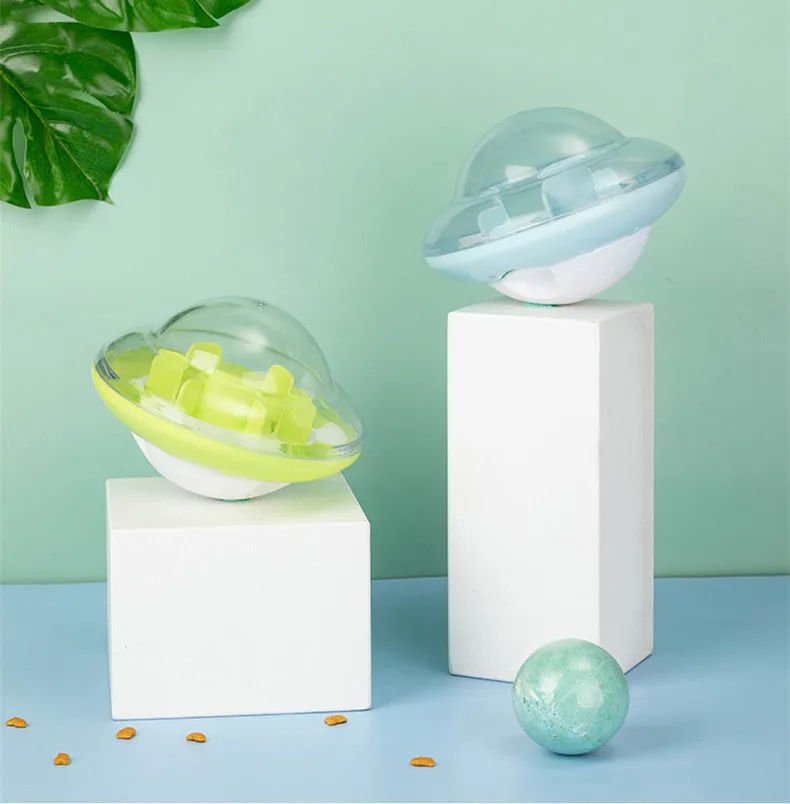 Pet Toy Self-Playing Tumbler Pet Feeder Treat Ball Dog Toy for Pet Increases IQ Interactive Food Dispensing Dog Cat Feed Bowl