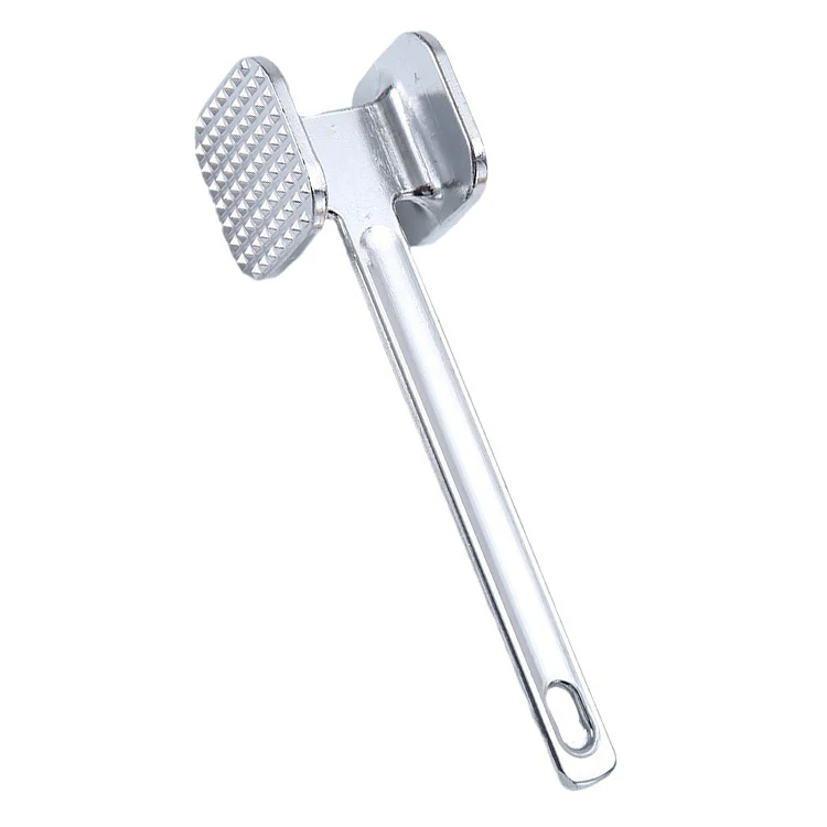 Dual Sided Kitchen Meat Tenderizer Hammer Heavy Duty Alloy Beef Mallet For Breakfast Cooking
