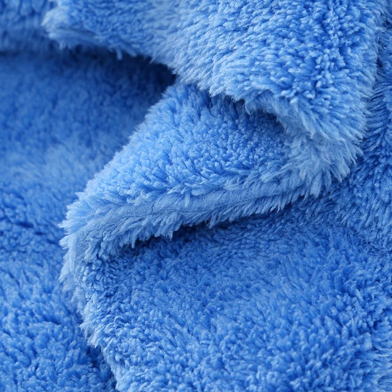 Premium Microfiber Coral Fleece Plush Auto Detailing Buffing Cloth 500gsm Drying Car Wash Towel