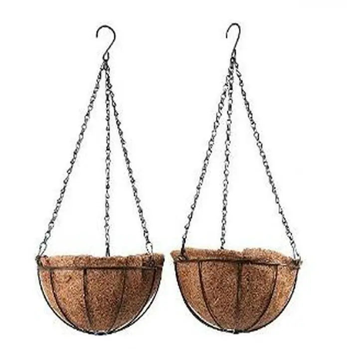  16 дюймов coco висит basketnatural квадратный кокосовые волокна