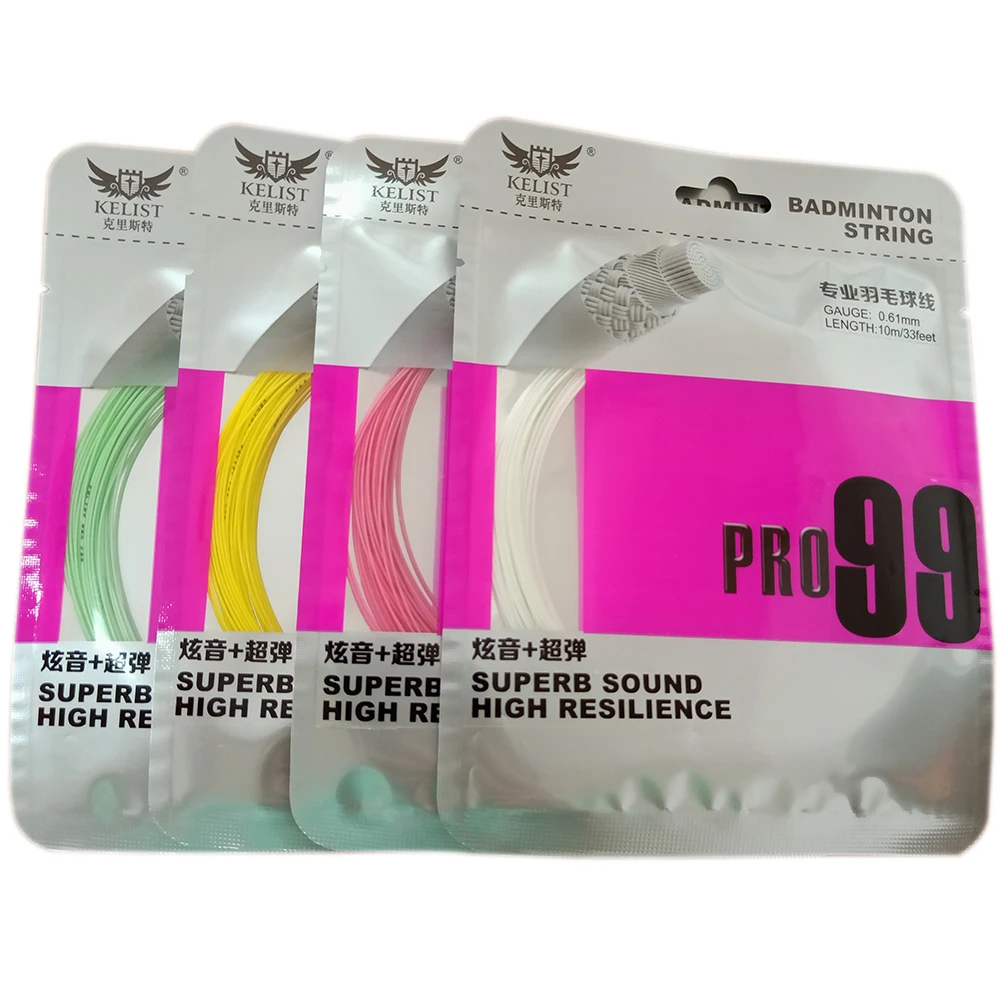 High Resilience Comfortable Hitting Sound Nylon Racket String 200m Badminton String For Good Price