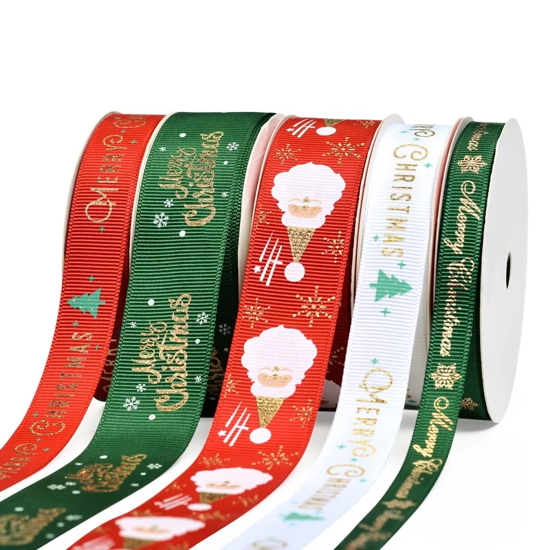  Ribest Christmas Ribbon Gifts Tapes Webbing Wholesale Satin With Logo Party Home Decora
