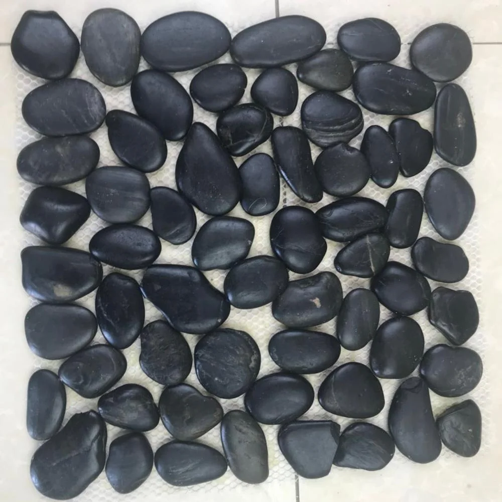 natural pebble stone mosaic tile
