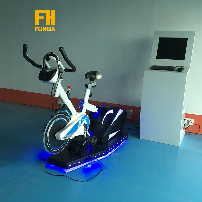 VR Theme Park   Arcade gaming  Bike Vr 9d Virtual Reality Game Bike Machine  Vr Bicycle Simulator