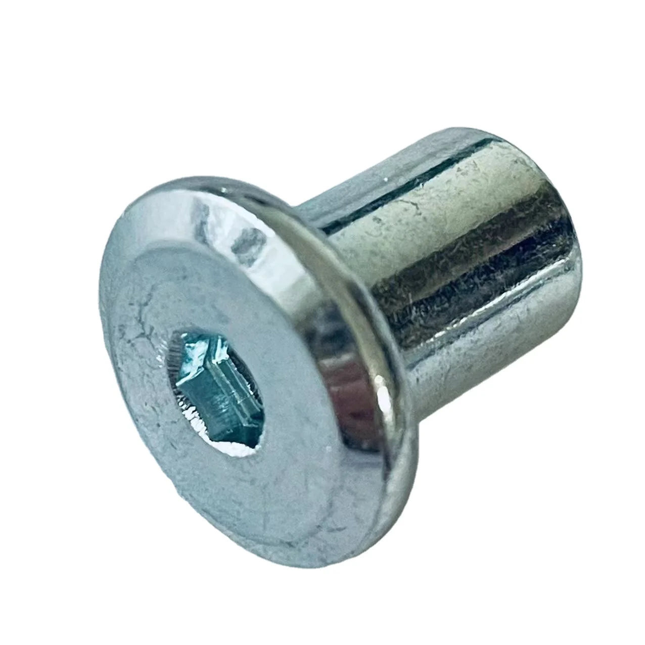 YZ-N005 Carbon Steel Hex Socket Flat Head Sleeve Barrel Nut M2 M3 M4 M5 M6 M8 M10