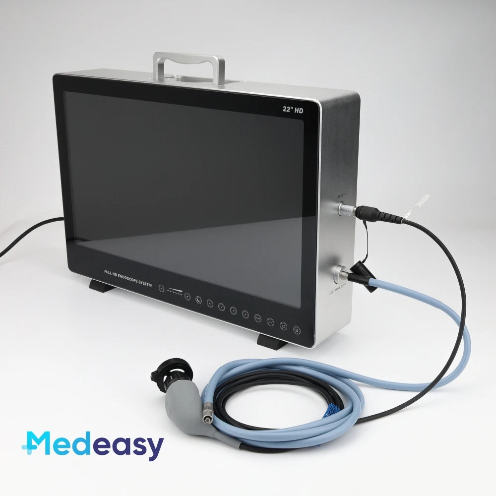 22 Inch Medical Endoscope Camera System with Light Source Portable All In One Full HD Endoscopy Camera