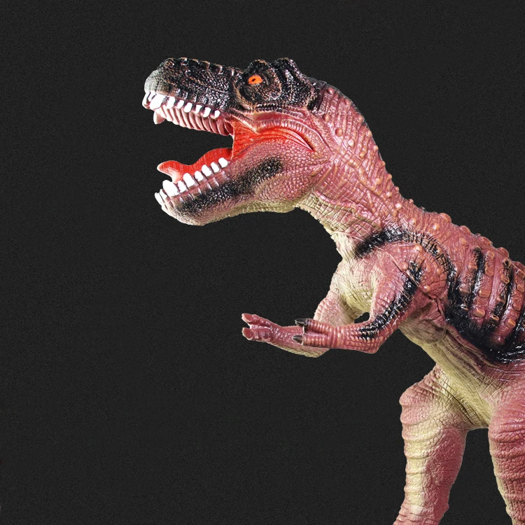 Oversized simulated dinosaur Tyrannosaurus model toys Soft rubber dinosaur boy toy with IC