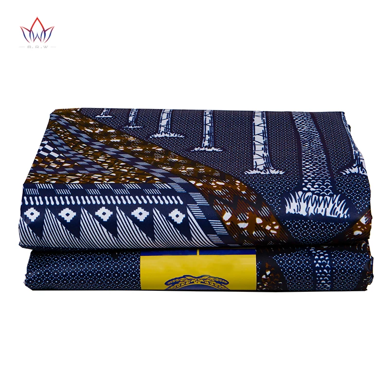 Ankara Polyester Fabric Landscape Pattern Material for Handwork Sewing African Fabric for Men Clothes