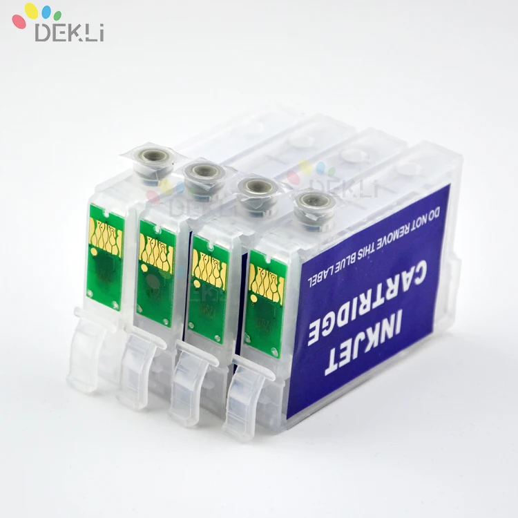  4 вида цветов Refillable патрон чернил для принтера EPSON SX430W SX425W SX435W пополнения картридж с чипом автоматического сброса