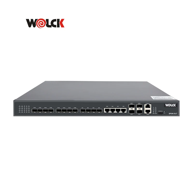 FTTH Fiber Optical Wolck 8 PON Ports EPON OLT