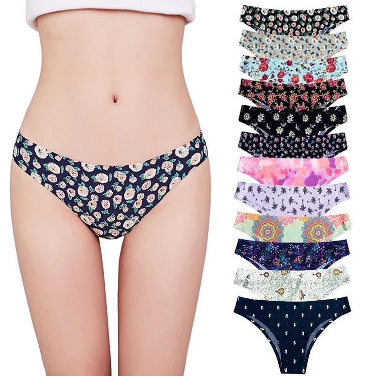 Womens Sexy Underwear Printed Thongs For Woman
