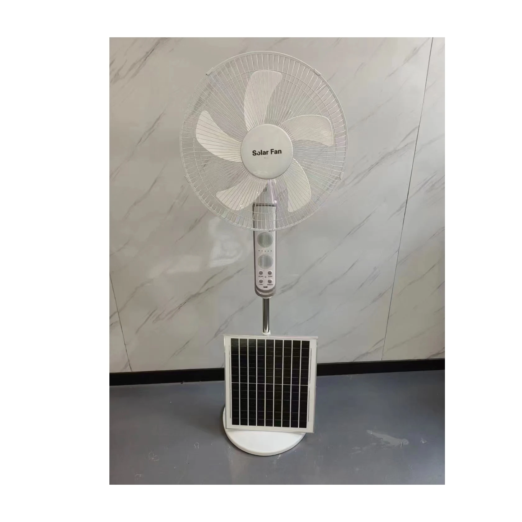 new arrival 12 Inch Solar Panel Powered Fan 2 in 1 Solar Panel Powered  AC Charger  Fan 15W 9V Portable Solar Panel Exhaust