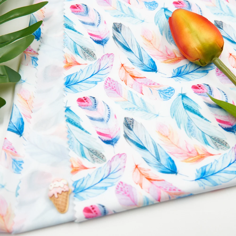 Цифровая печать 240gsm 80% полиэстер 20% спандекс пользовательские печатные купальник материал ткань