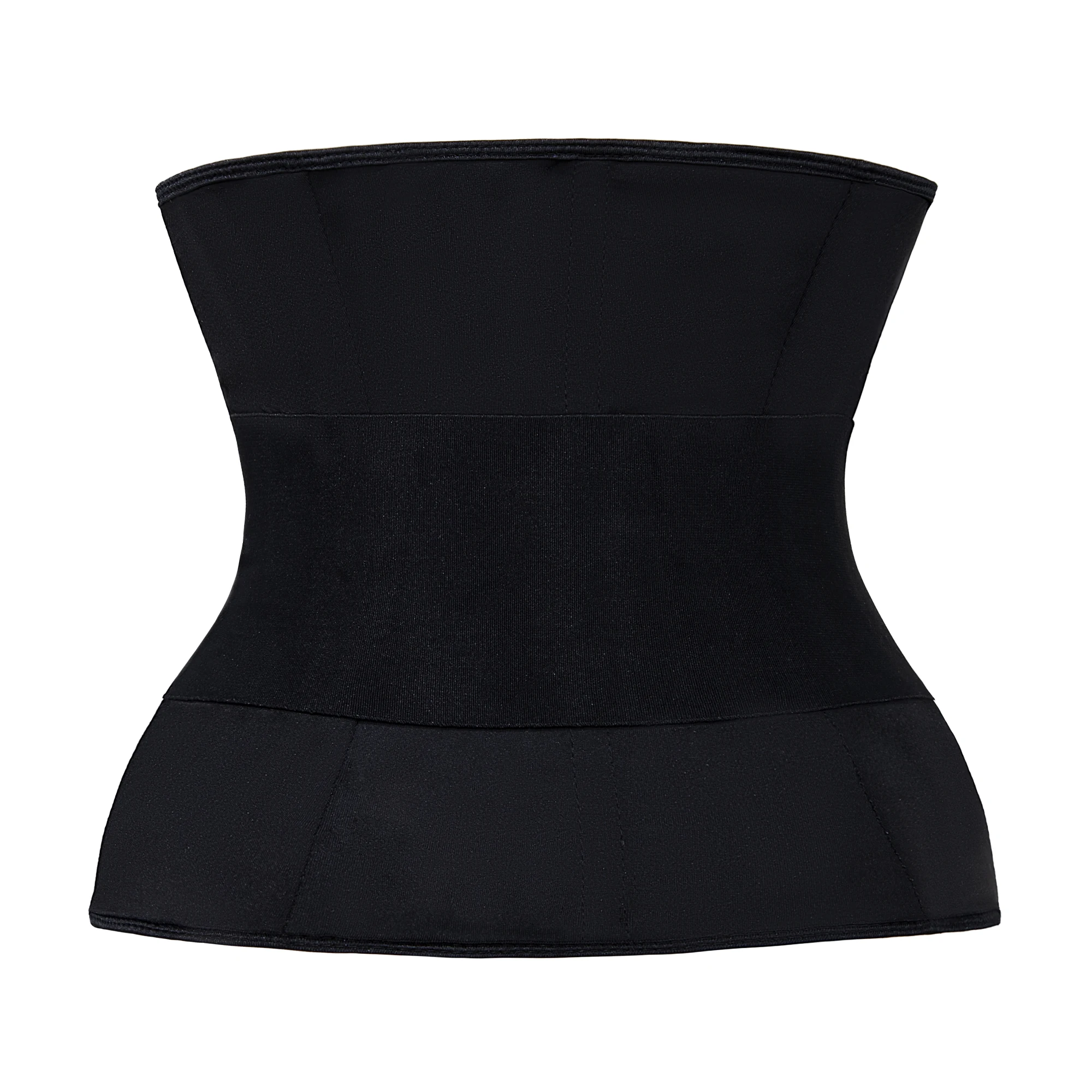 NANBIN Wholesale Custom Logo Adjustable Black Steel Bones Tummy Control  Waist Trainer For Ladies