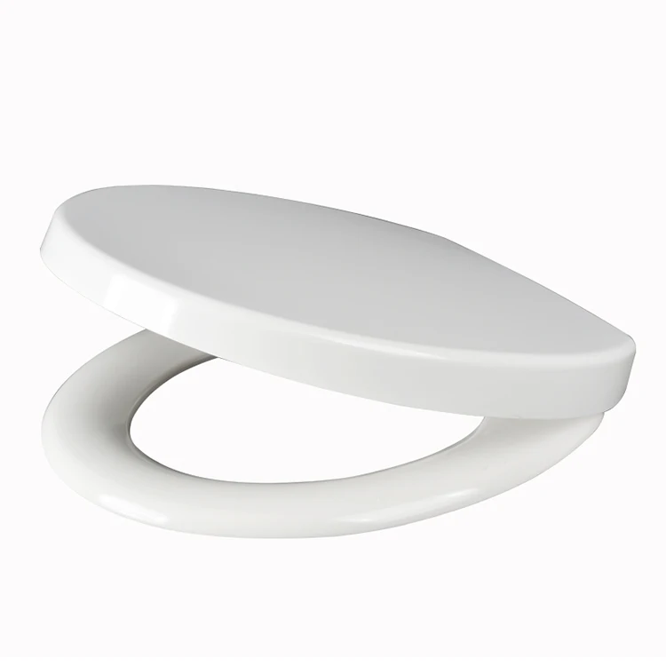 Modern style universal size straight wrap-over toilet seat cover