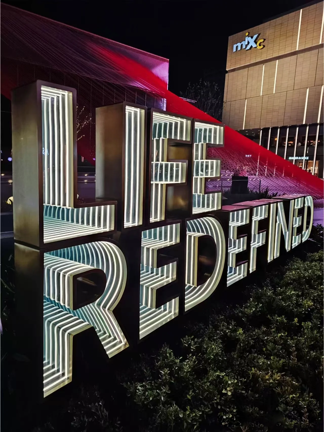 Brand marketing advertising wall mirrors Small Square Infinity Mirror Wall Sign Custom Rgb Infinity Mirror