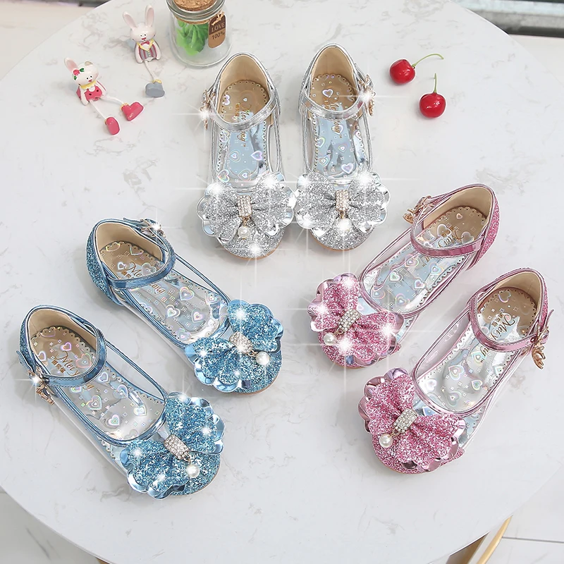 Moon pendant hollow crystal princess sandals