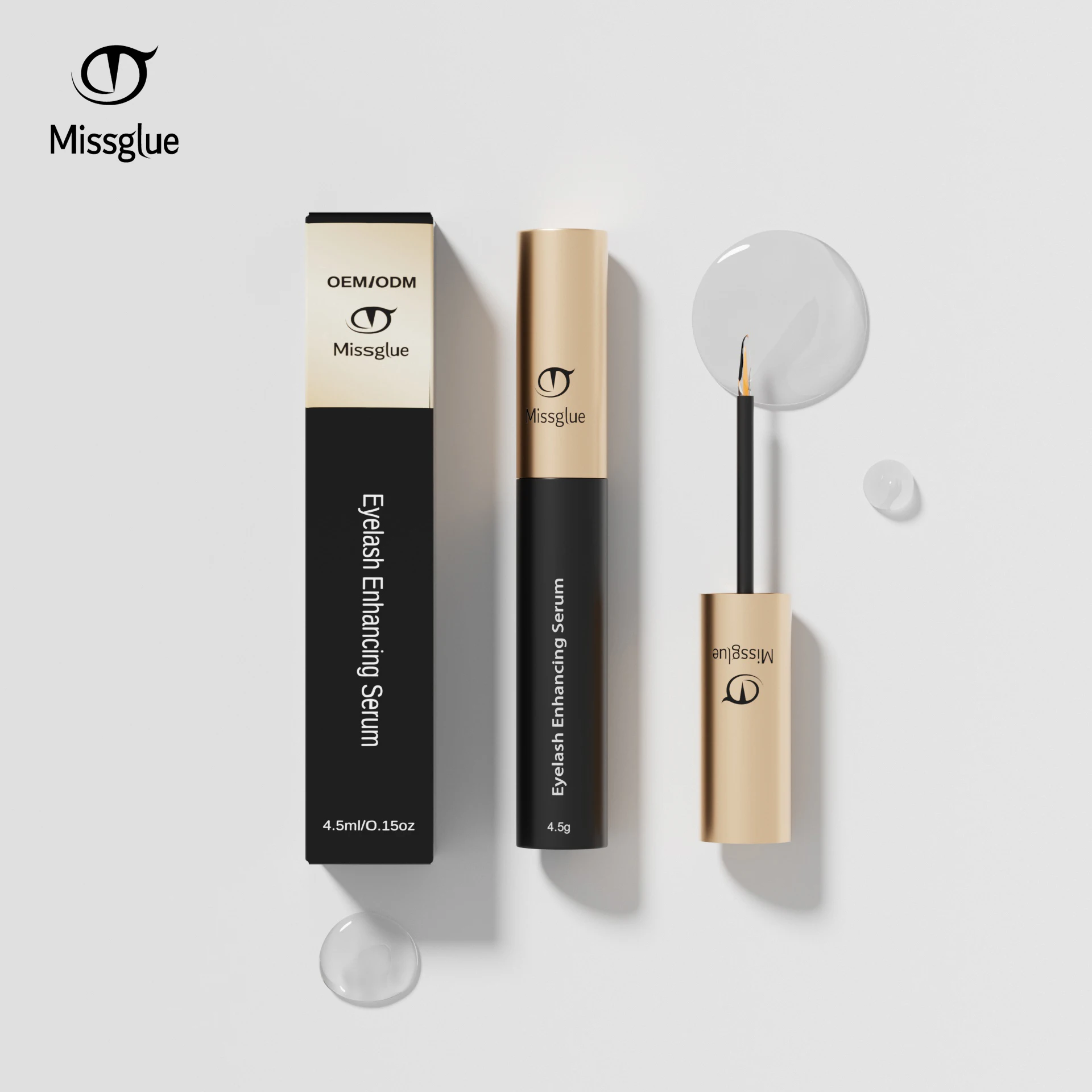 Missglue 2024 Lash Growth Serum Fluid In Bulk Vegan Organic Full Wholesale Logo Enhancer Private Label Best Eyelash Growth Serum