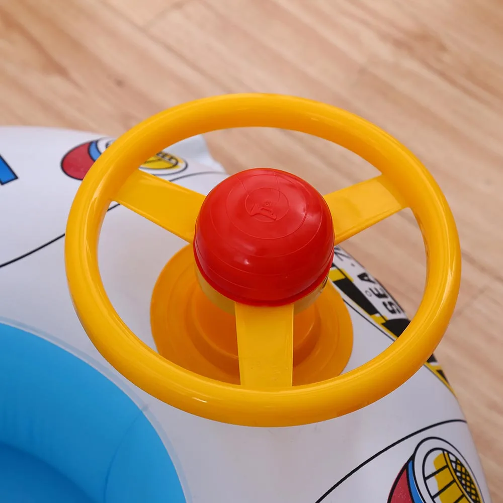 Hot Selling Baby Pool Inflatable Float Seat Boat Swim Ring Swimming Safe Raft Kids Water Motorcycle Car