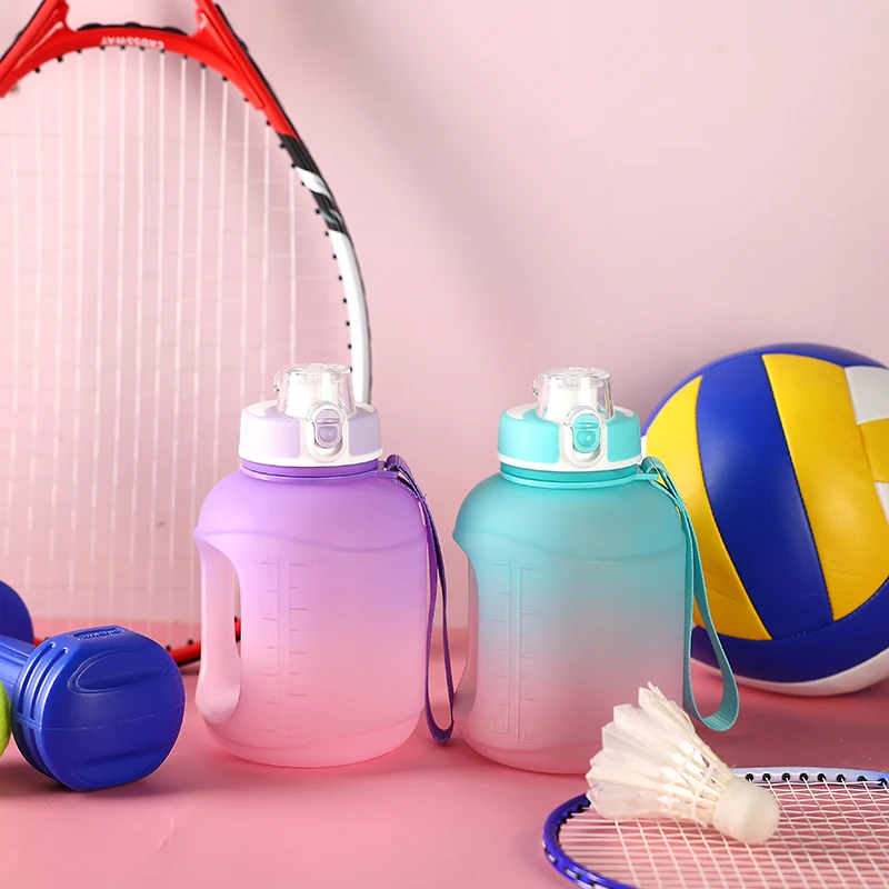 1 Gallon Water Bottle with Straw Motivational Water Bottle 32oz Water Jug