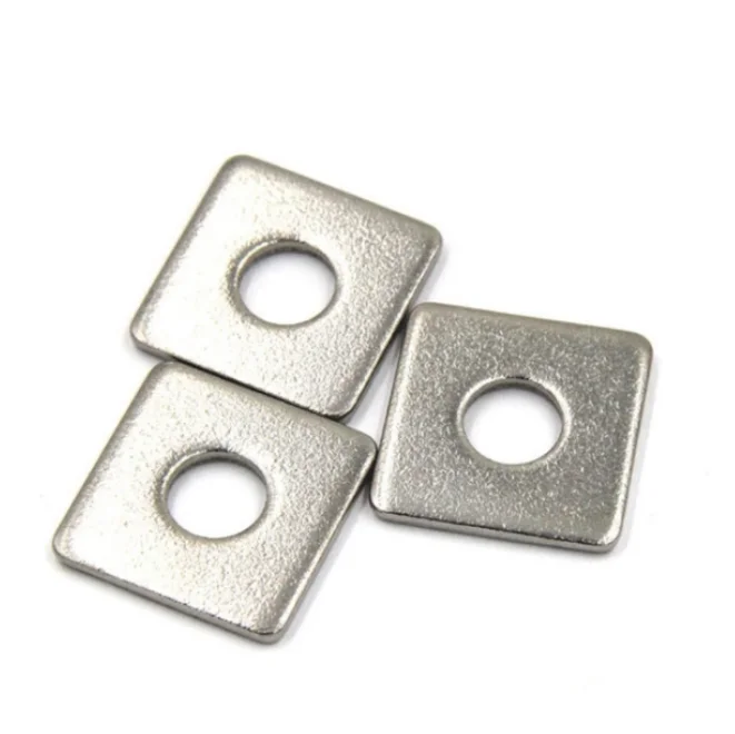 Handan Factory Carbon Steel High Strength Grade 8.8 Square Washer Finish ZP Plain  HDG Color DIN436