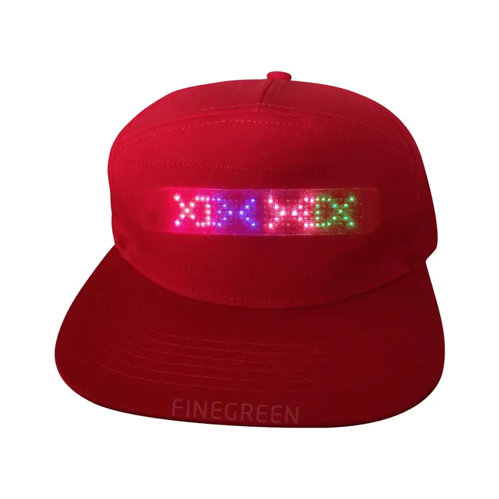 carnival display baseball cap wholesale factory price USB advertising led display caps