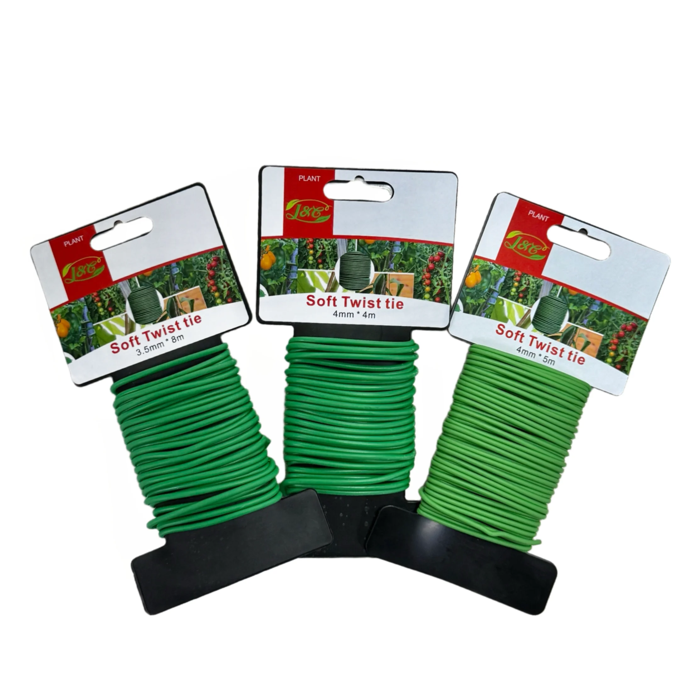 Outdoor Camping Tent Canopy Hydroponic Metal Pulley Rope Ratchet Tensioner Tie Soft Twist Plastic Plant Tie