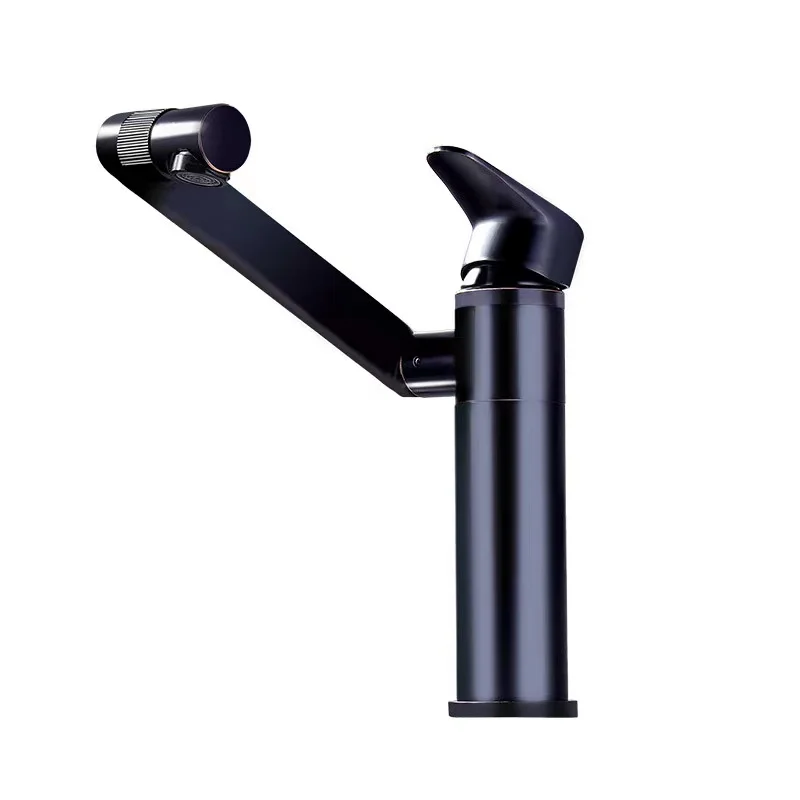 2022 New Style Black brass basin faucet Water Tap Multifunctional 360 Degree modern Bathroom Faucet
