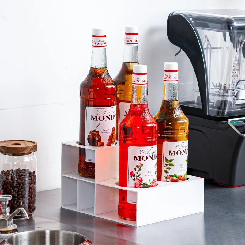 Smoothies syrup display storage rack syrup organizer holder stand shelf for juice sauce coffee shop jelly wine oil juice