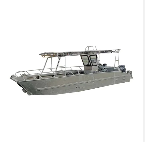 33ft Transport Vehicle Cargo All Welded Landing Craft Aluminum River Barge Boat