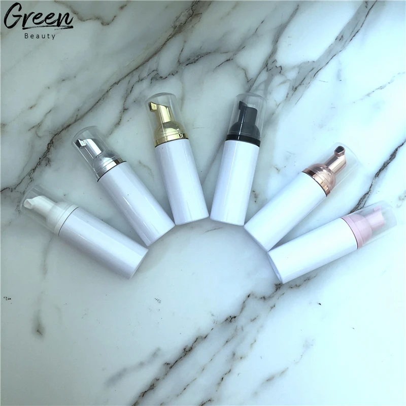 Wholesale Price New Design Rose Gold Pump Deep Cleaning Eyelash Foam Cleanser 60Ml Pink Foam Bottle Lash Bath Foam Cleanser
