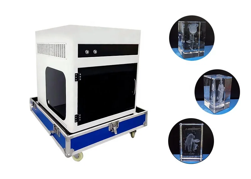 2D/3D Inside Picture Crystal Cube Glass Subsurface Laser Engraving engraver Machine