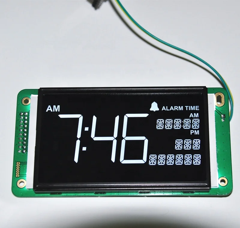 Transmissive VA SPI Segment LCD COB Module Liquid Crystal Display segment lcd with zebra connector COB LCD Display Module