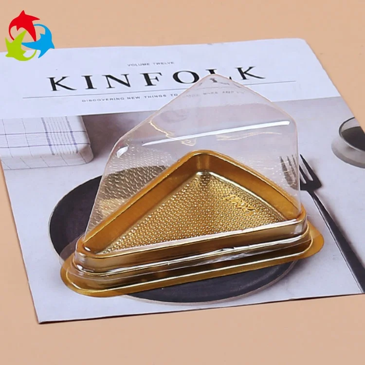 
Takeaway clear plastic triangle PET cake box 