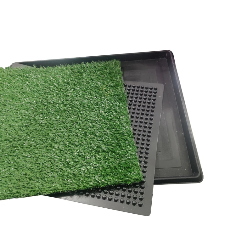Yiwu Sanan Pet Grass Pee Potty Pad Artificial Grass for Dogs Potty Portable Potty Trainer with Tray