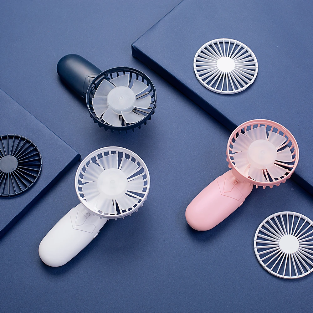 Cynrin Drop Shipping Handheld Battery Operated Electric Fan Logo Usb Wholesale Pink Rechargeable Portable Mini Handheld Fan