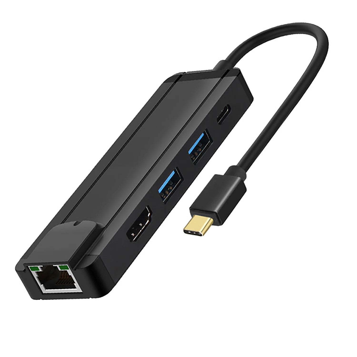  2020 Новое прибытие Многофункциональный USB-C 5 в 1 концентратор к HDMI LAN & адаптер для