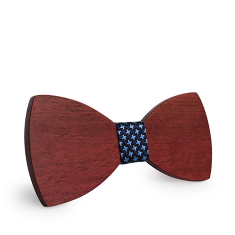 
Wooden bow tie handmade customized creative wedding bow ties men 