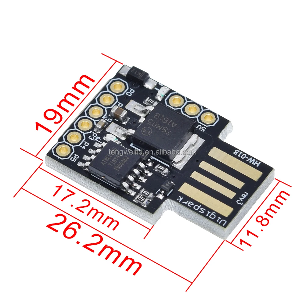 ATTINY85 USB development board  Digispark kickstarter micro expansion board
