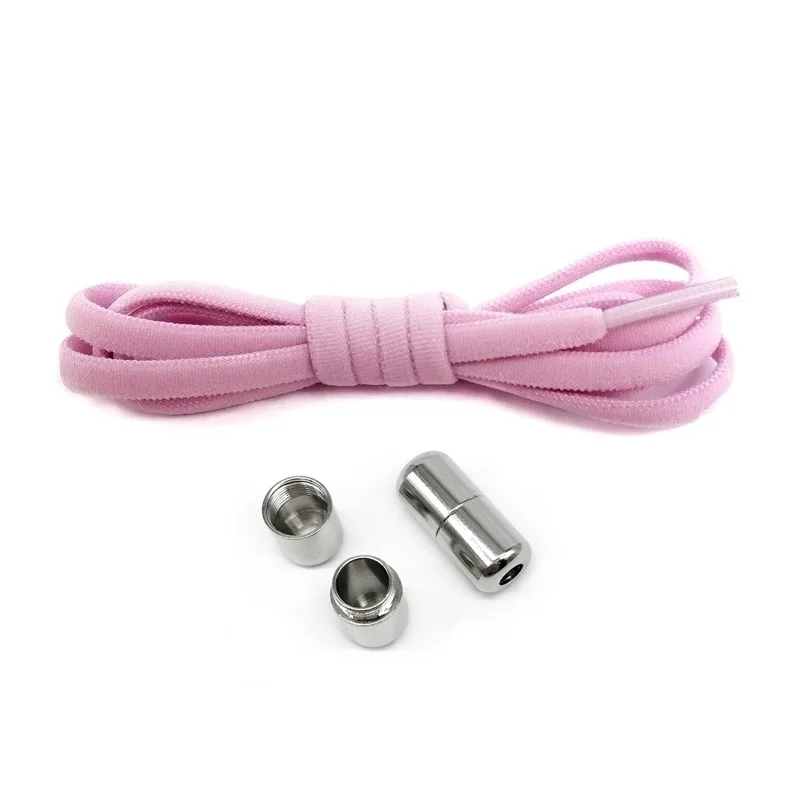 Semi-round band No-tie no-tie elastic elastic elastic lazy shoelaces metal capsule shoe buckle shoe accessories