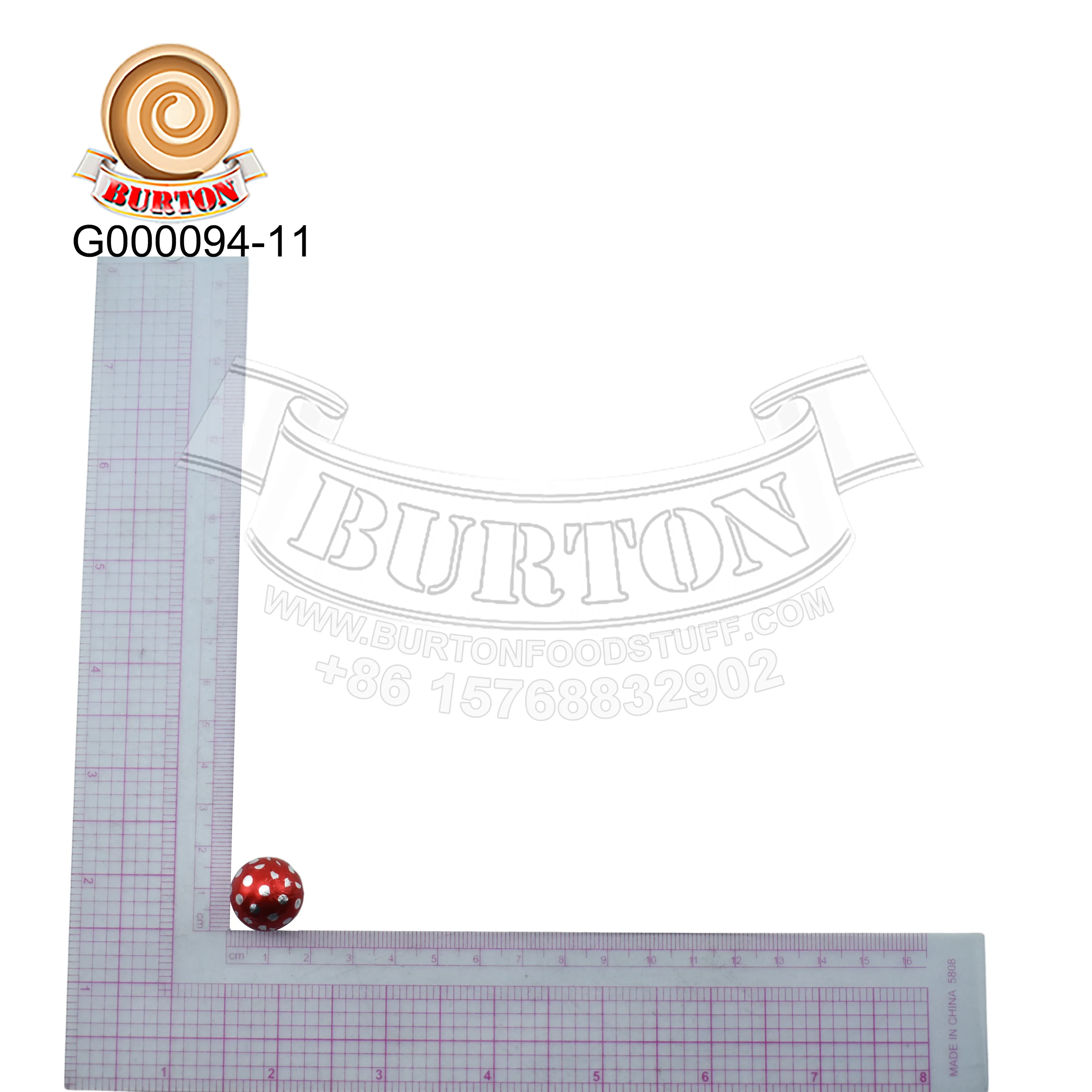 Hot selling halal cute funny delicious colorful Red and blue polka dots chocolate wafer ball