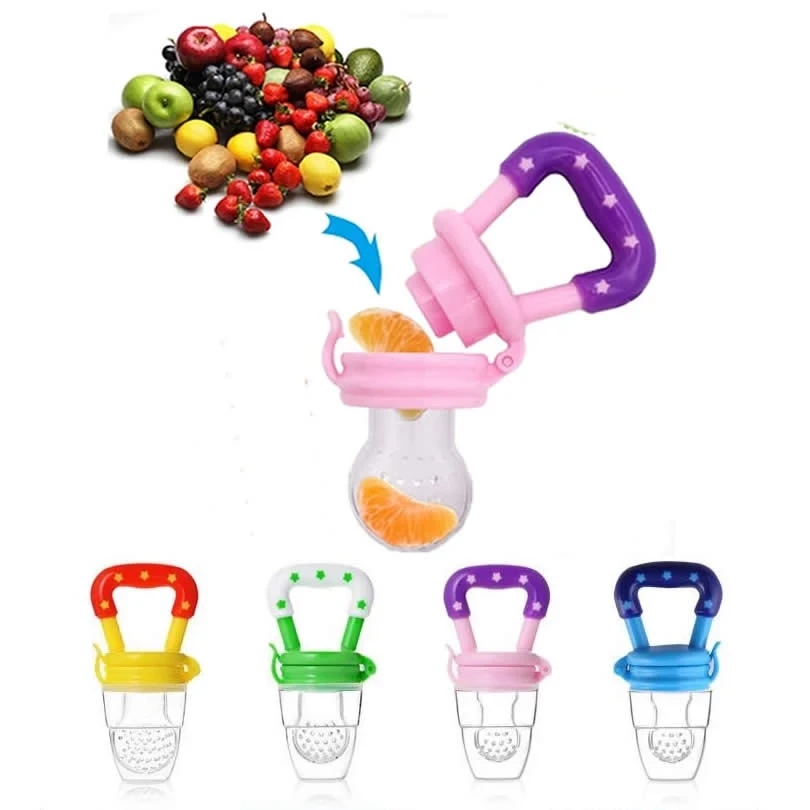 Kids Pacifier Feeder Silicone Baby Pacifier Infant Nipple Soother Toddler For Fruits Food Nibbler Feeder Baby Feeding Pacifier
